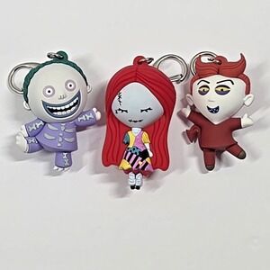 Disney Nightmare Before Christmas Keychain Lot of 3